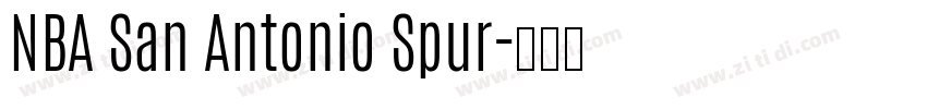 NBA San Antonio Spur字体转换